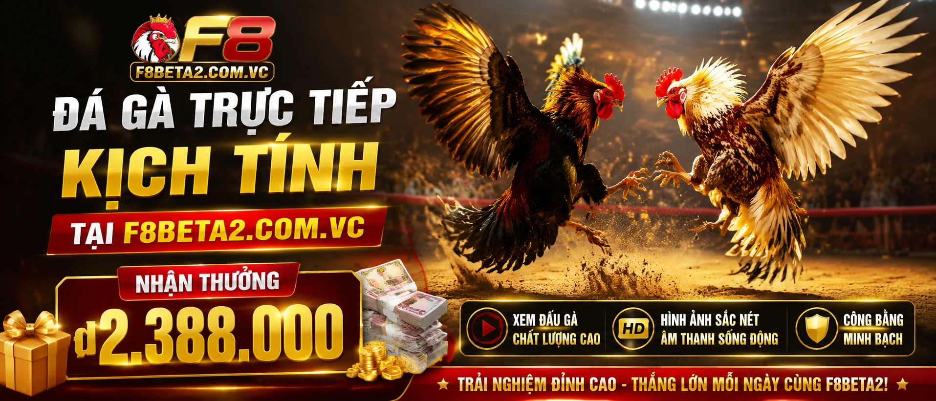 Đá Gà trực tiếp trên giao diện mobile