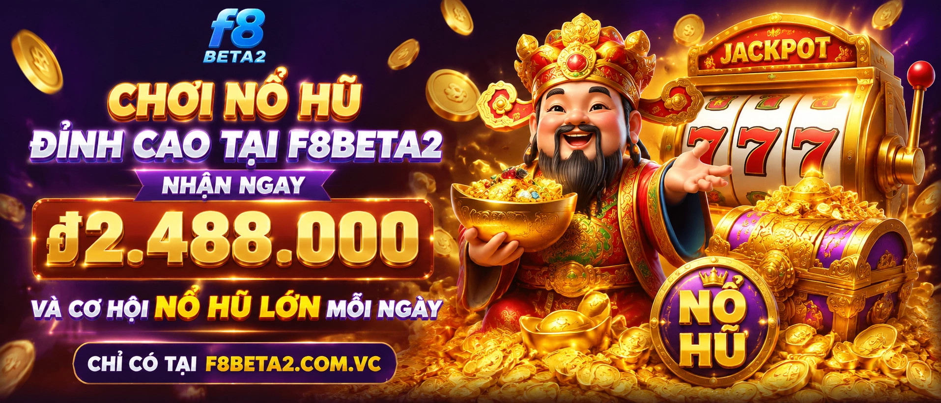 Khu Nổ Hũ f8beta2 với giao diện slot nhiều chủ đề